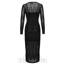 Hell Bunny Mea Culpa Midi Dress (Black)