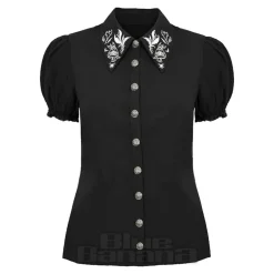 Hell Bunny Mischief Blouse (Black)
