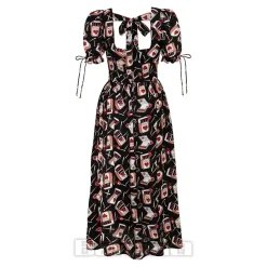 Hell Bunny Perfect Match Maxi Dress (Black)