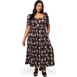 Hell Bunny Perfect Match Maxi Dress (Black)