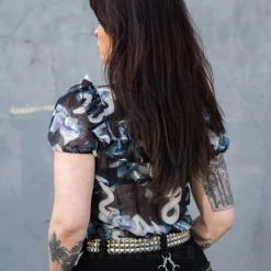 Hell Bunny Serpent Blouse (Multicolour)