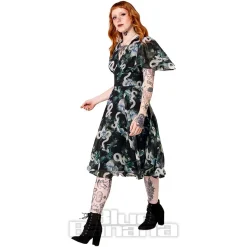 Hell Bunny Serpent Midi Dress (Multicolour)