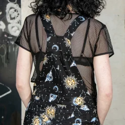 Hell Bunny Solaris Dungarees (Black)