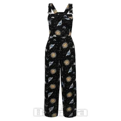 Hell Bunny Solaris Dungarees (Black)