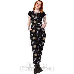 Hell Bunny Solaris Dungarees (Black)