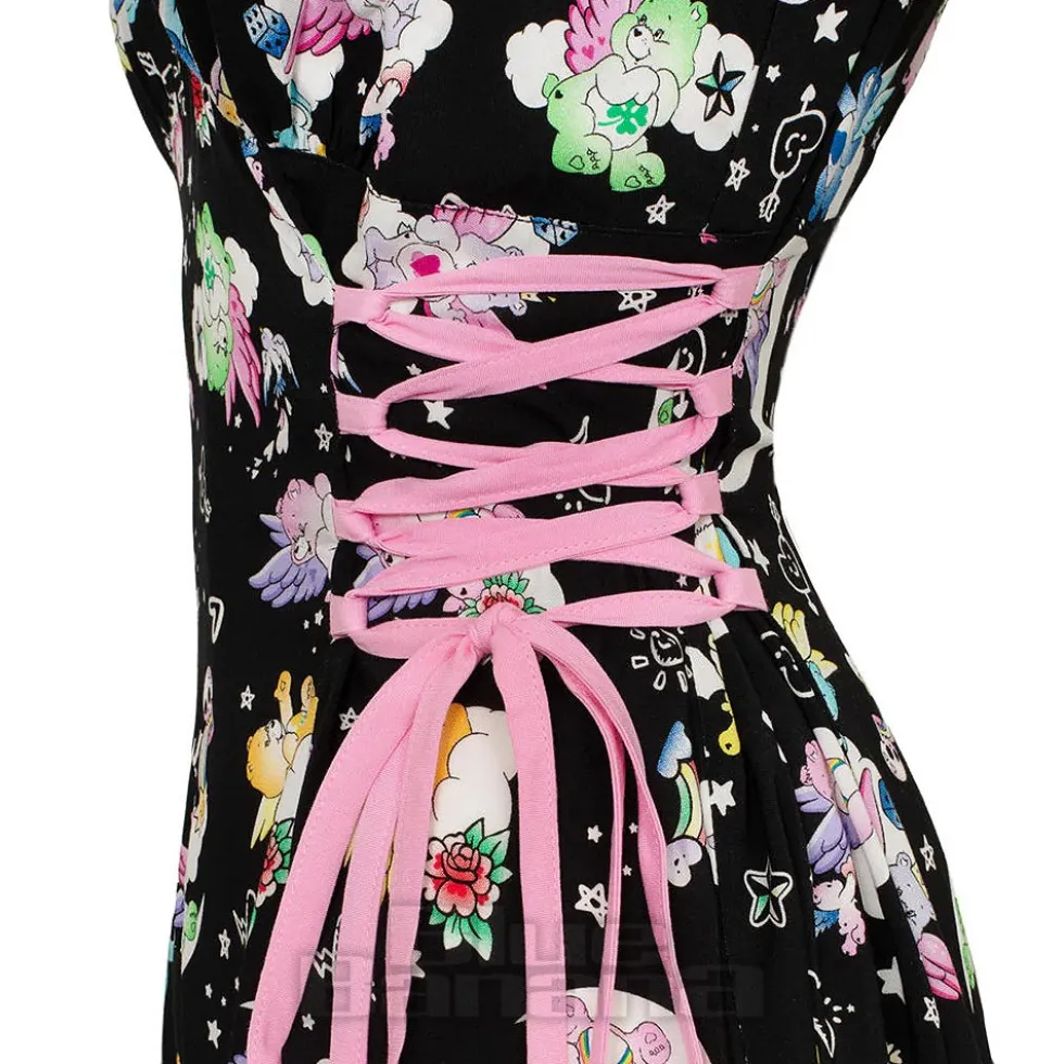 Hell Bunny X Care Bear Roxi Care Bears Dress (Black)
