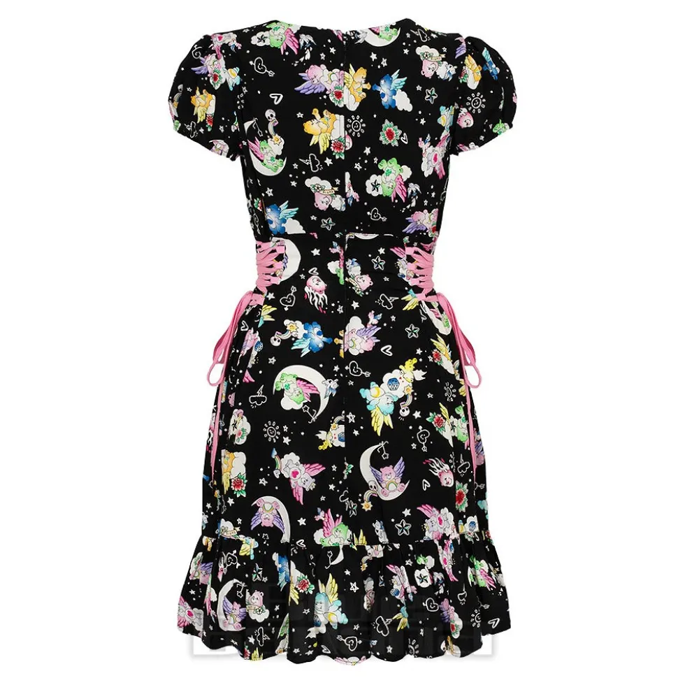 Hell Bunny X Care Bear Roxi Care Bears Dress (Black)