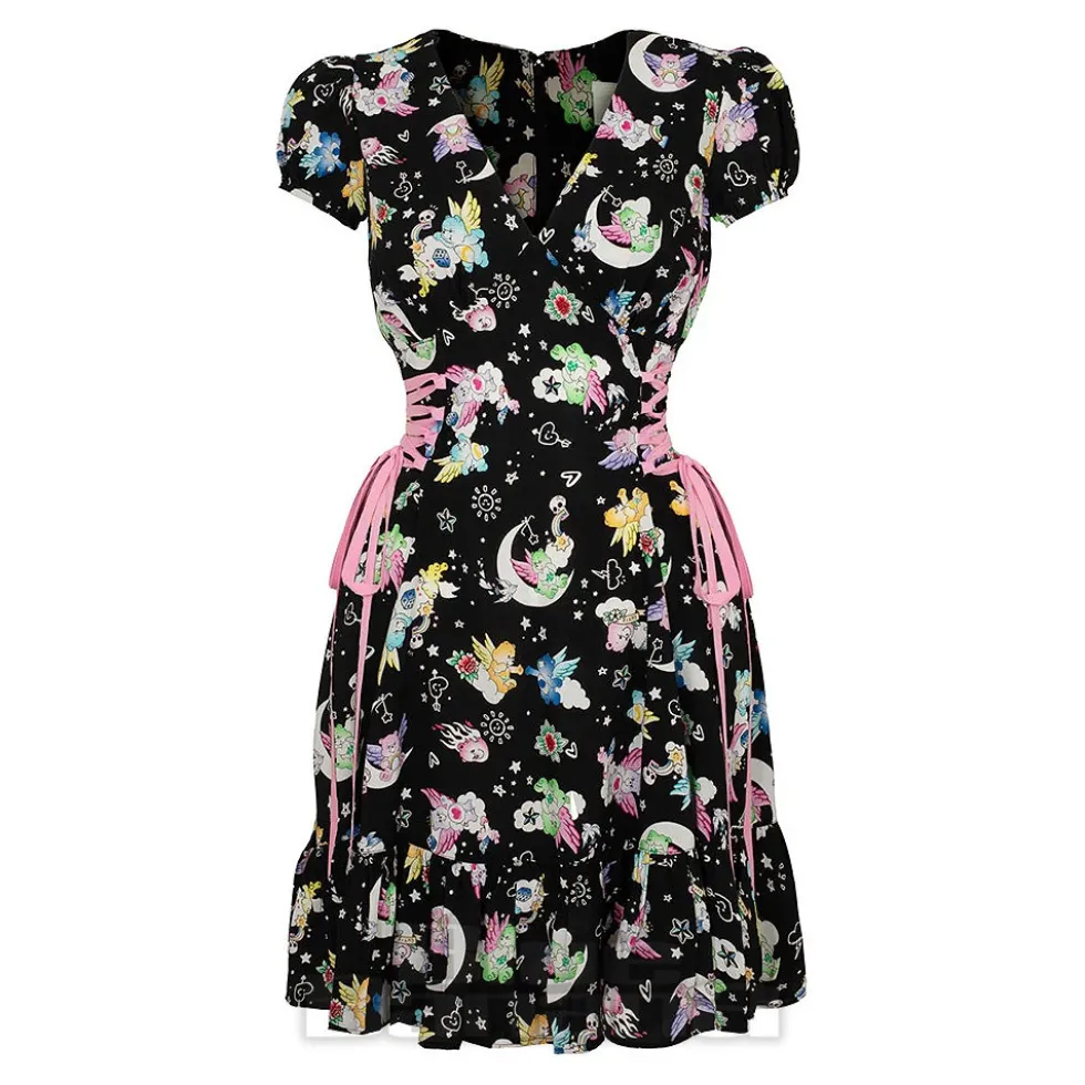 Hell Bunny X Care Bear Roxi Care Bears Dress (Black)