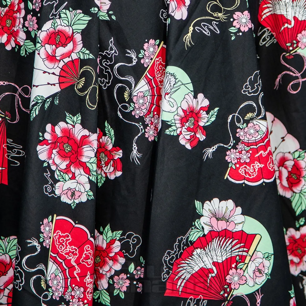 Hell Bunny Yuna Midi Dress (Black)