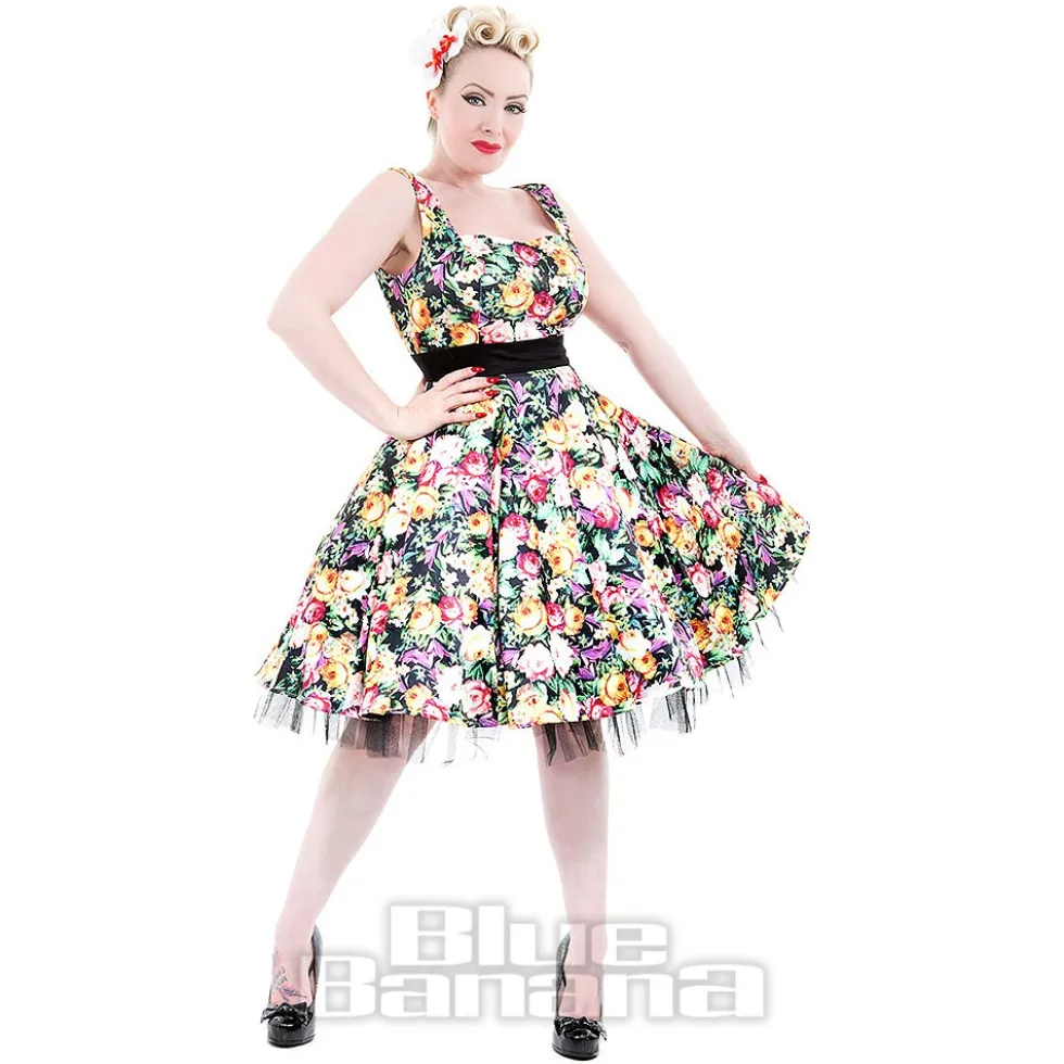 H&R London Night Bloom Dress (Multicolour)