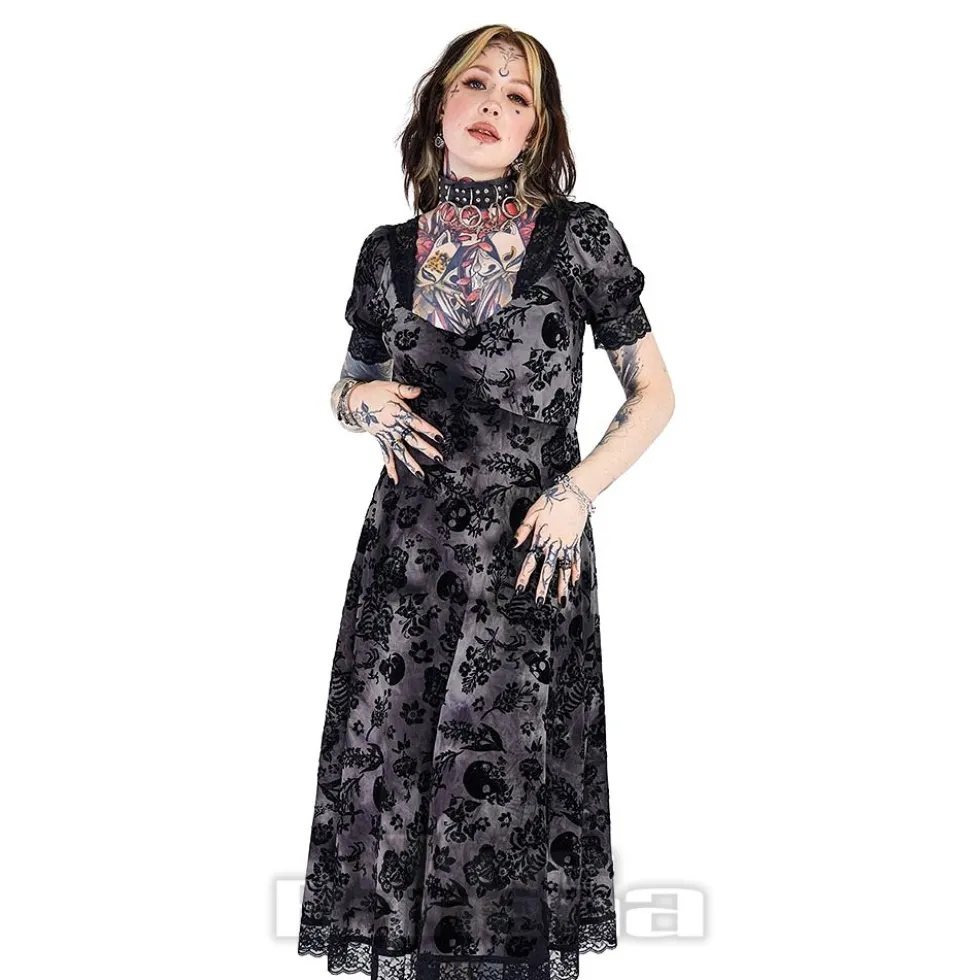 Jawbreaker Skull Knee Dress (Black)