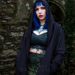 Killstar Assassins Hooded Cardigan (Black)