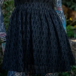 Killstar Mortalis Mini Dress (Charcoal)