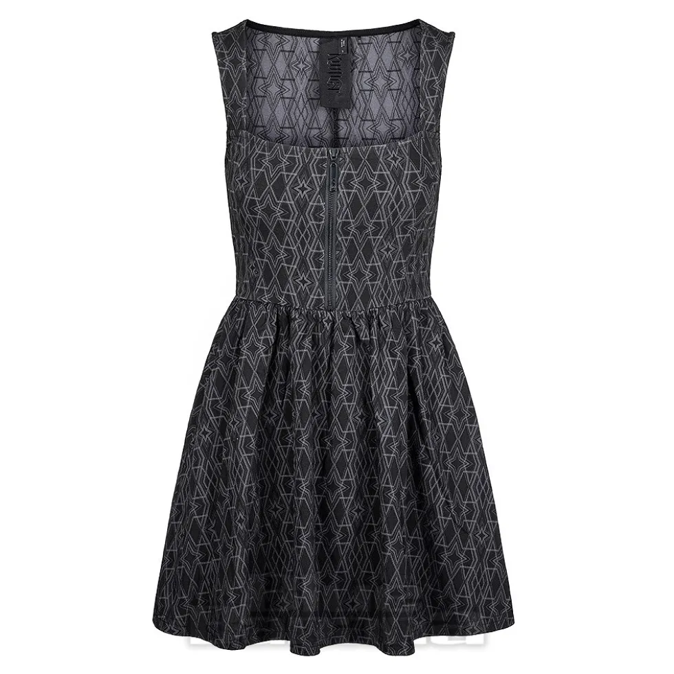 Killstar Mortalis Mini Dress (Charcoal)