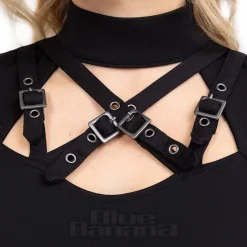 Killstar Nightbriar Harness Top (Black)