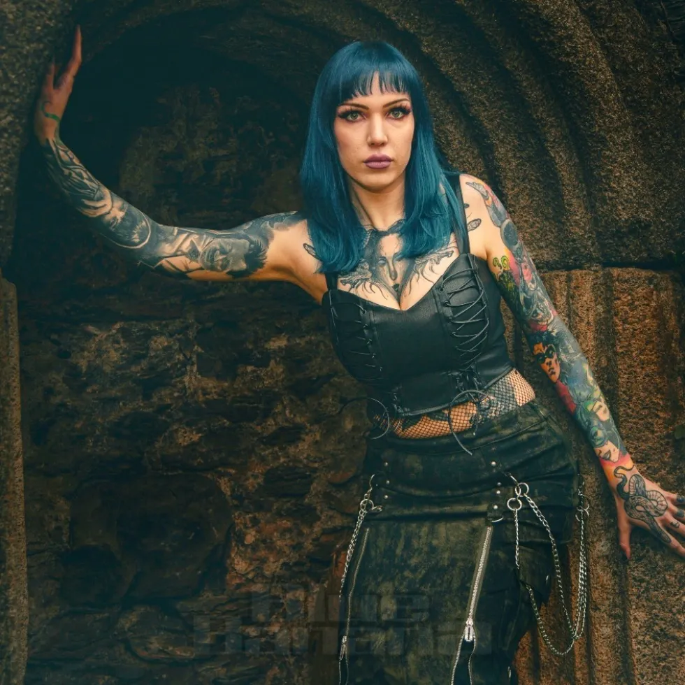 Killstar Nyxian Corset Top (Black)