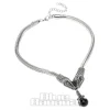 Killstar Snake Choker Necklace (Silver)