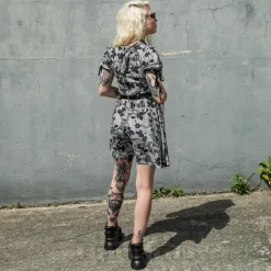 Killstar Venomous Rose Dress (Grey)