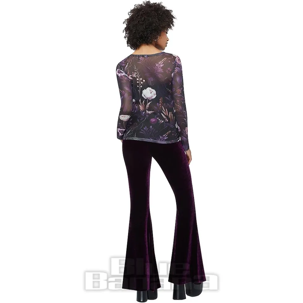 Killstar Wrenwell Mesh Top (Purple)