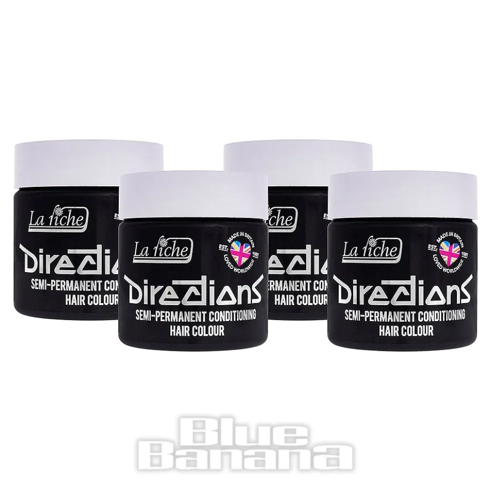 La Riche Directions Colour Hair Dye 4 Pack 100ml (Ebony)