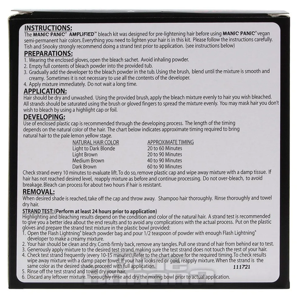 Manic Panic Amplified Hair Bleach Flash Lightning Kit (40 Volume)