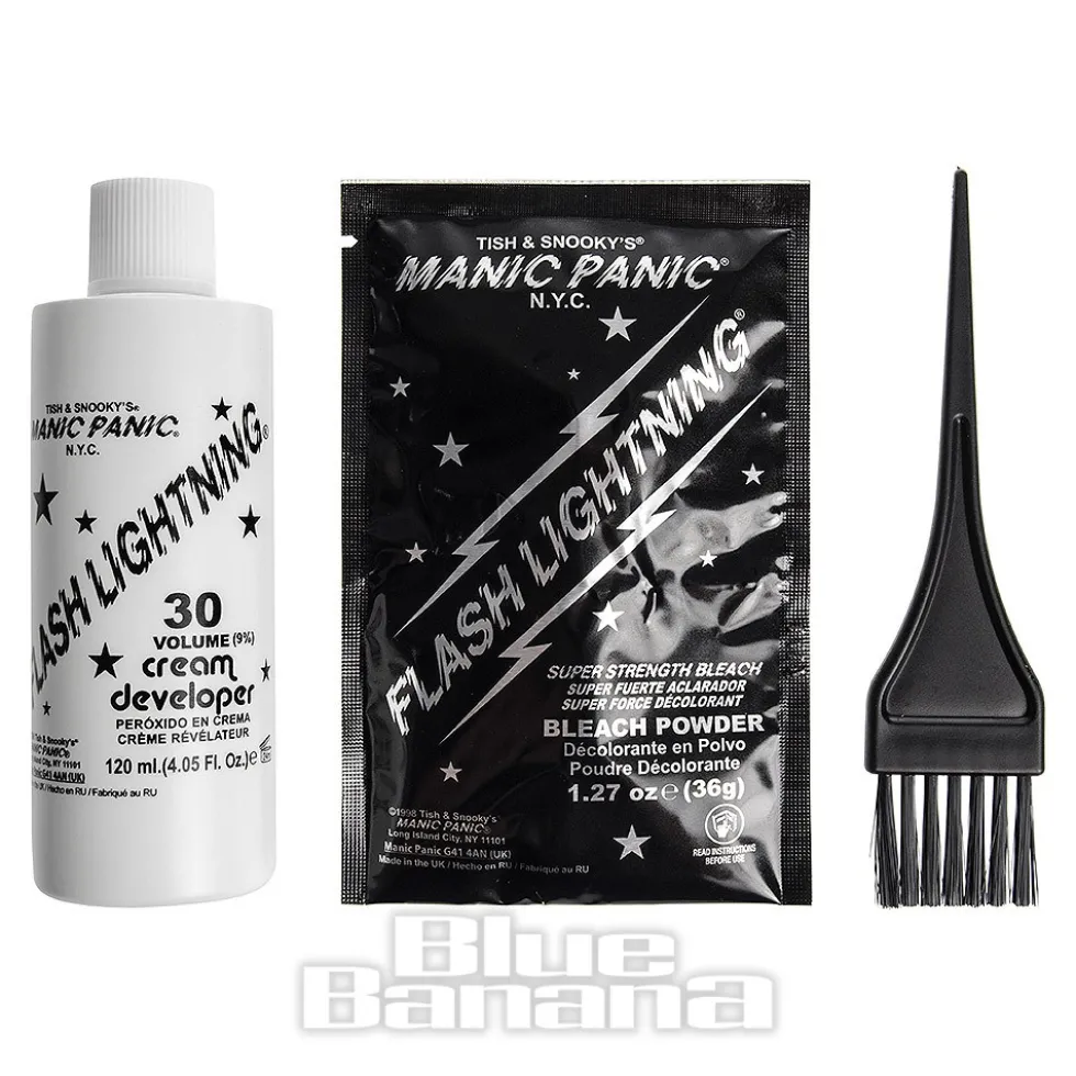 Manic Panic Flash Lightning Bleach Kit (30 Volume Cream Developer)