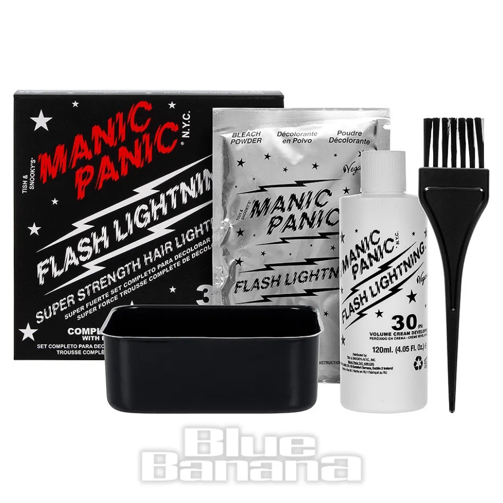 Manic Panic Flash Lightning Bleach Kit (30 Volume Cream Developer)