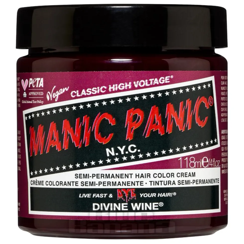 Manic Panic High Voltage Classic Cream Formula Colour Hair Dye 118ML (Divine Wine)