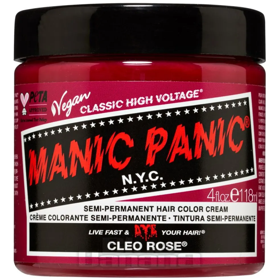 Manic Panic High Voltage Classic Cream Formula Colour Hair Dye 118ml (Cleo Rose)