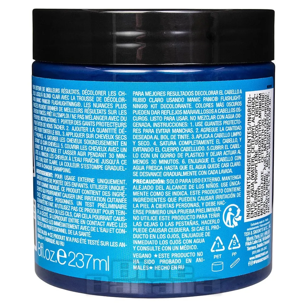 Manic Panic 8oz High Voltage Classic Cream Formula Colour Hair Dye (Atomic Turquoise)