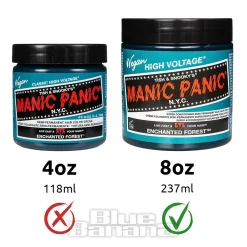 Manic Panic 8oz High Voltage Classic Cream Formula Colour Hair Dye (Enchanted Forest)