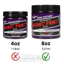 Manic Panic 8oz High Voltage Classic Cream Formula Colour Hair Dye (Purple Haze)