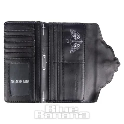 Nemesis Now Death's Head Moth Embossed Gothic Purse (Black)