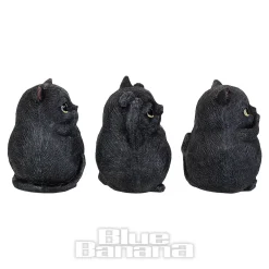 Nemesis Now Three Wise Fat Cats Figurine (8.5cm)