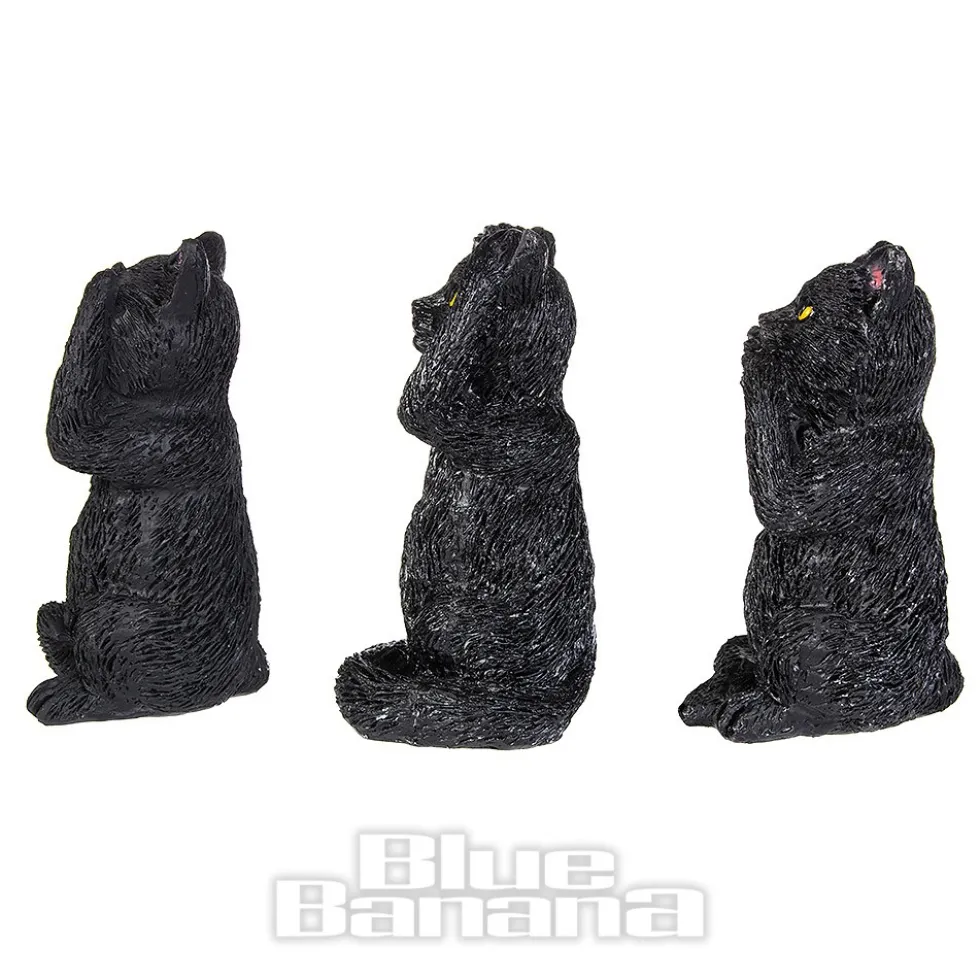 Nemesis Now 3 Wise Felines Figurines (8.5cm)
