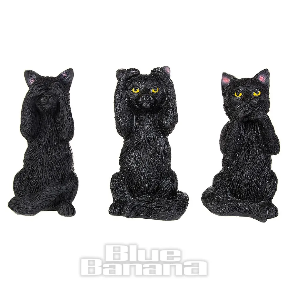 Nemesis Now 3 Wise Felines Figurines (8.5cm)