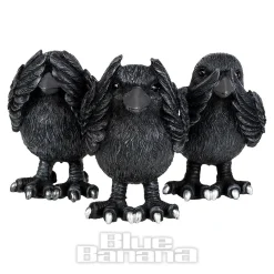 Nemesis Now 3 Wise Ravens Figurines (8.7 CM)