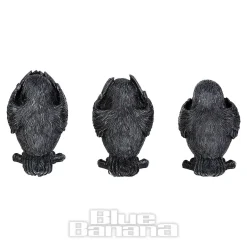 Nemesis Now 3 Wise Ravens Figurines (8.7 CM)