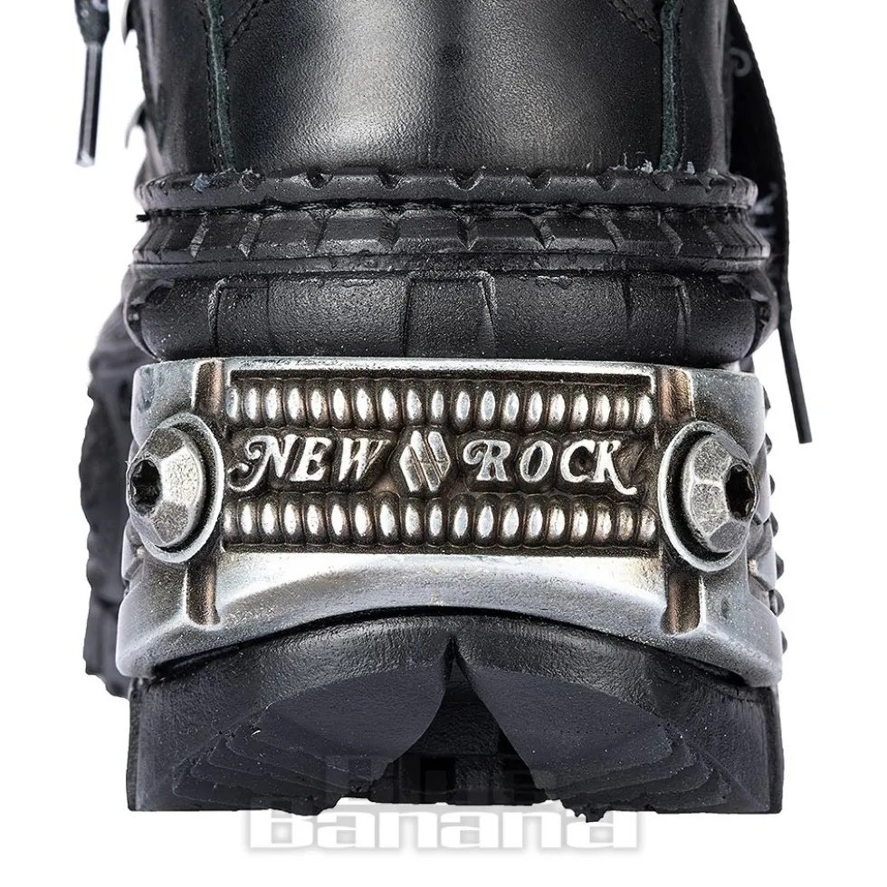New Rock M-106 C4 Laces Shoe (Black)