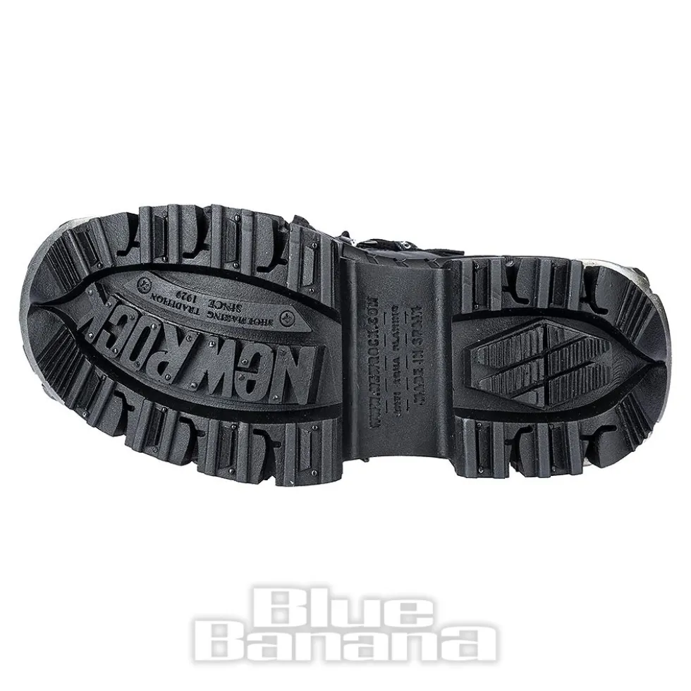 New Rock M-106 C4 Laces Shoe (Black)