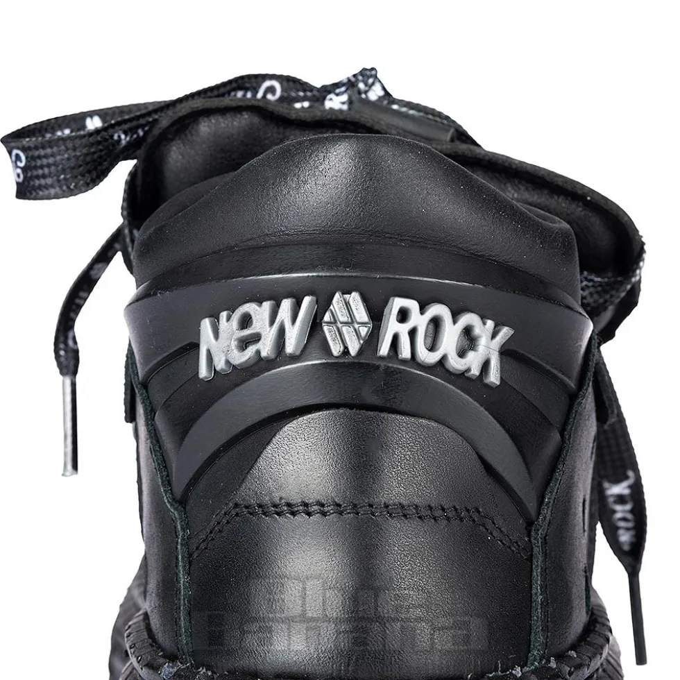 New Rock M-106 C4 Laces Shoe (Black)