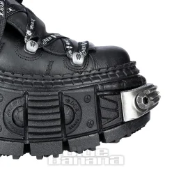 New Rock M-106 C4 Laces Shoe (Black)
