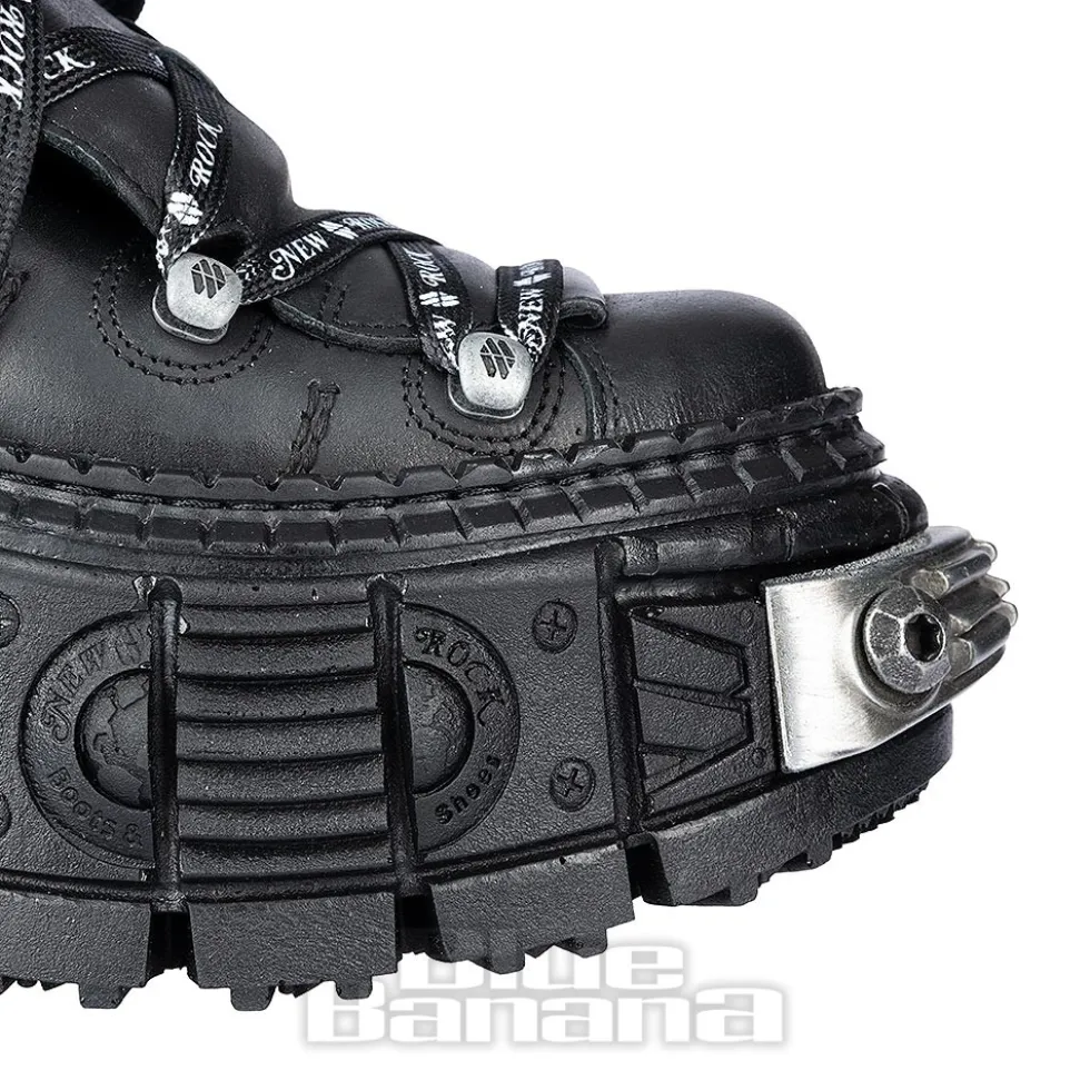 New Rock M-106 C4 Laces Shoe (Black)