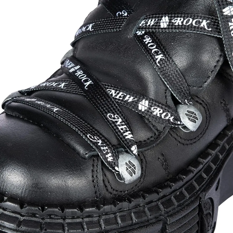 New Rock M-106 C4 Laces Shoe (Black)