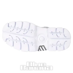 New Rock Metallic M.MILI083C-C7 Boots (White)