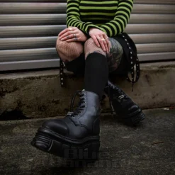 New Rock M.NEWMILI083-S21 Core Boots (Black)