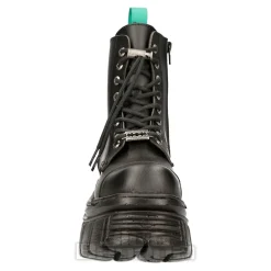 New Rock M-NEWMILI083-VS2 Vegan Military Boots (Black)