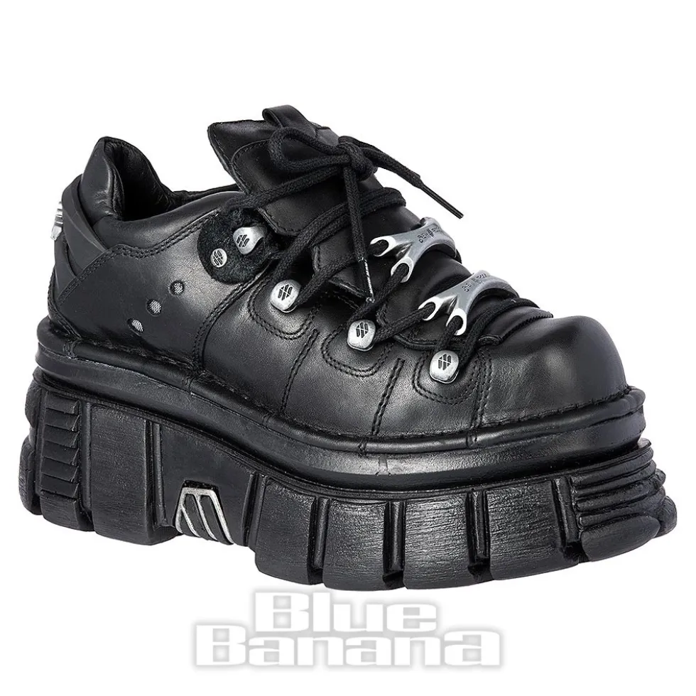New Rock M.120N-S17 Tower Platform Shoes (Black)