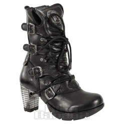New Rock M.TR003-S1 Trail Heeled Boots (Black)