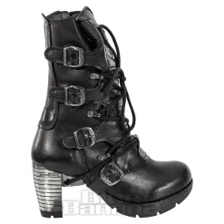 New Rock M.TR003-S1 Trail Heeled Boots (Black)